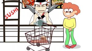 Пятерочка   сосиски что надо   Песня   анимация На японская