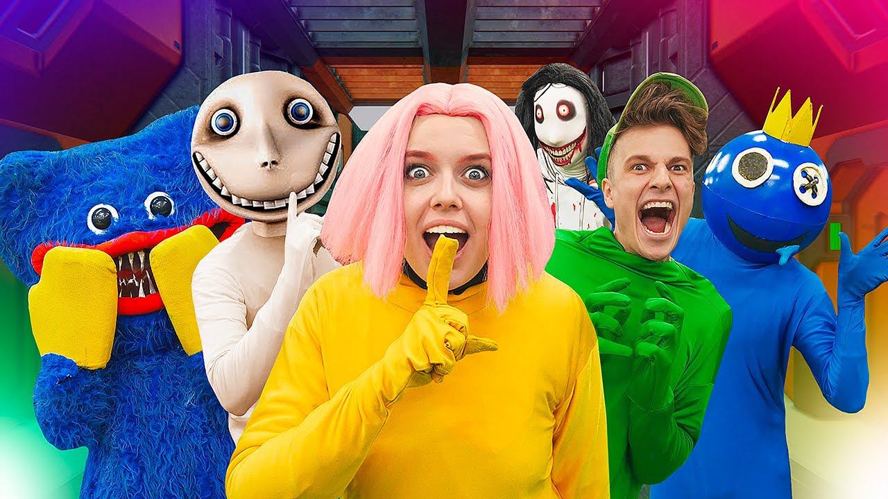 AMONG US с МОНСТРАМИ в РЕАЛЬНОЙ ЖИЗНИ! Найди предателя чтобы выжить!!! а4 смотреть онлайн