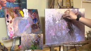 Весенние травы мастихином с Анной Мараткановой / живопись маслом для начинающих / полное видео