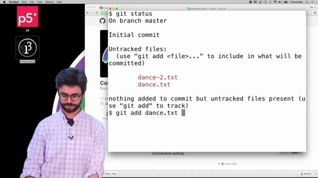 1.7: git init and git add - Git and GitHub for Poets смотреть онлайн