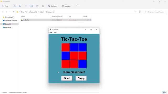 Tic-Tac-Toe # programmiert mit Python # von gk! # Download-Link in der Beschreibung смотреть онлайн