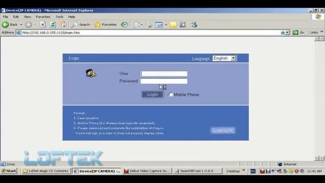 Loftek Aegis:How to login the ip camera & set wireless network смотреть онлайн