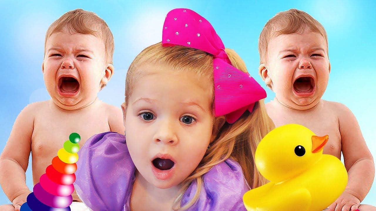 Сrying baby dolls, Are you sleeping song nursery rhymes Songs for kids by learn colors with смотреть онлайн