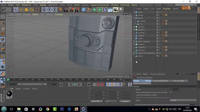 Modeling Panasonic 5 CD Stereo System Cinema 4D program.part 2 смотреть онлайн