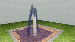 Фонтан воды (Blender)