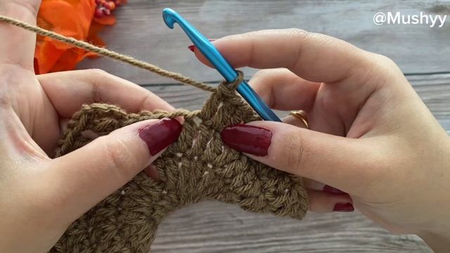 Crochet Maple Leaf Coaster EASY Tutorial #howtocrochet #crochettutorial