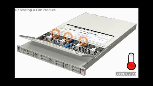 Replacing a Fan Module - Sun Server X4-2 смотреть онлайн