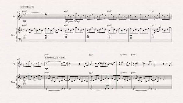 Flute  - Silhouette - Kenny G - Sheet Music, Chords, & Vocals