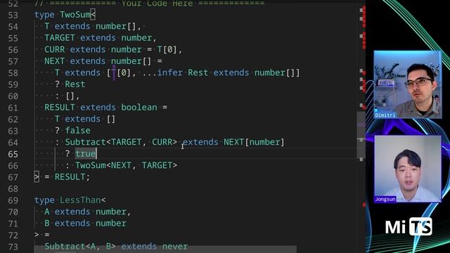 Two Sum with Jongsun Suh - TypeScript Type Challenges #8804 [HARD] смотреть онлайн