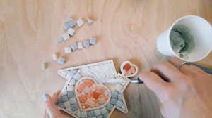 Как собрать мозаику в формочке из набора для самостоятельного творчества.