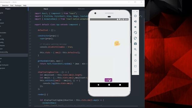 React Native Animated Floating Reactions like Facebook смотреть онлайн