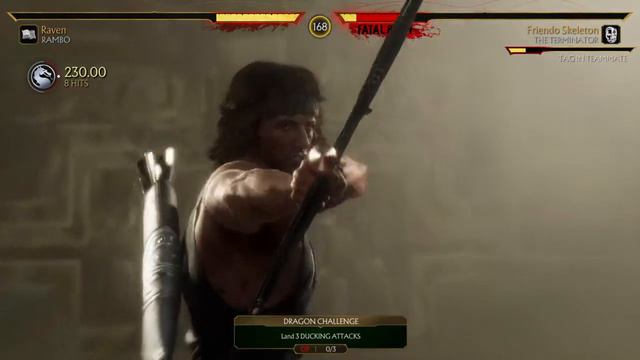 MORTAL KOMBAT 11: Rambo Fatal Blow and Fatality смотреть онлайн