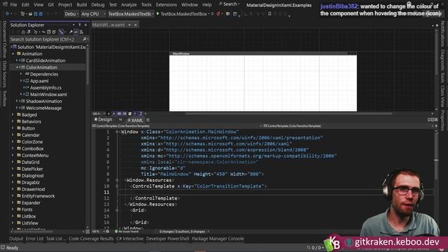 C#/WPF - Material Design in XAML + Custom Control Visual State Manager смотреть онлайн