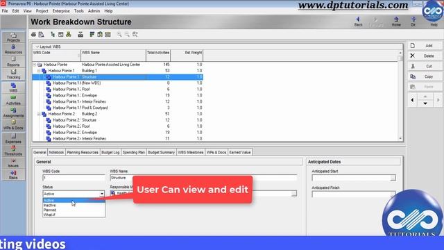 2.4 : Primavera Learning - Work Breakdown Structure [WBS] || Primavera tutorials смотреть онлайн