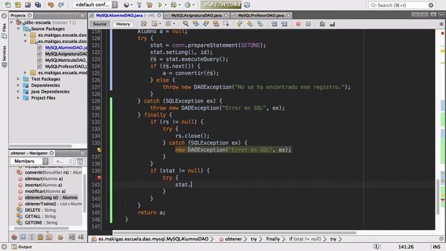 Ejemplo Java + JDBC – 4. De ResultSet a DAO смотреть онлайн