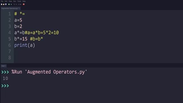 E# 8 | Augmented Assignment Operators in Python смотреть онлайн