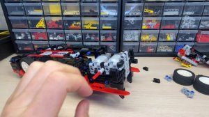 McLaren 42123 из Лего Техник на пульте / Установка моторов / LEGO TECHNIC моторизация