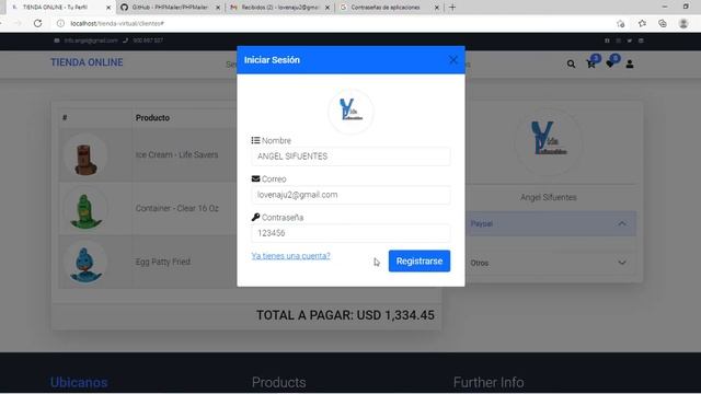 17 Tienda virtual con PHP y MySQL - Validación de correo electrónico (phpmailer) смотреть онлайн