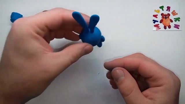 Смешарик Крош. Лепим смешного и забавного смешарика Кроша. Smesharik Krosh From Clay !!!