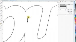 CorelDraw. Создание макета слова для лазерной резки.