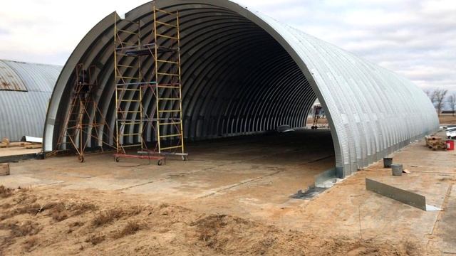 Строительство ангара в г. Ахтубинске смотреть онлайн