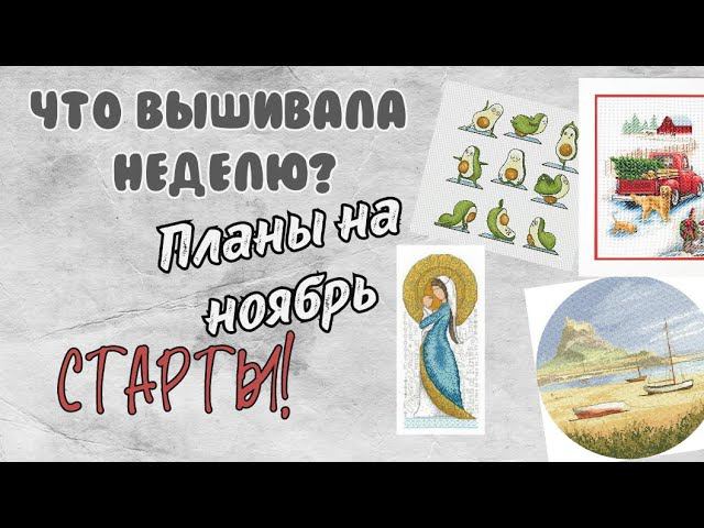168. Вышивка за неделю | Планы на ноябрь | Старты | Вышивка крестом смотреть онлайн