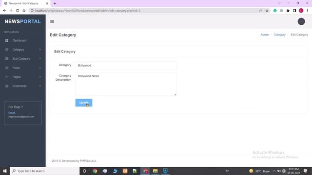News Portal Project in PHP смотреть онлайн