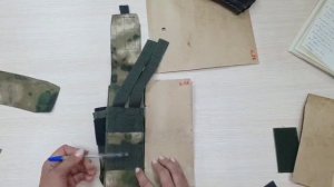 Подсумок для 2-х магазинов АК "полузакрытого" типа. Мастеркласс. Все размеры в видео!