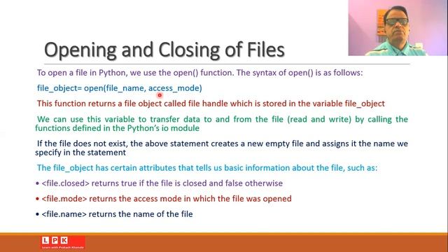 File Handling in Python смотреть онлайн