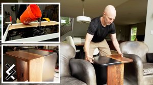 Стол с водопадом из эпоксидной смолы