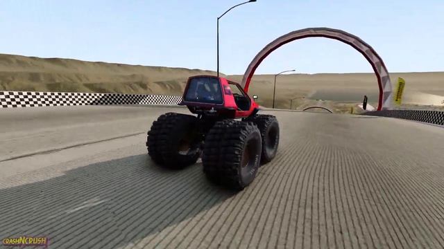 Epic High-Speed Car Jumps #3 – BeamNG Drive - CrashNcrush смотреть онлайн