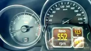 Mazda CX-5 скайактивные обороты ХХ на драйве.MP4