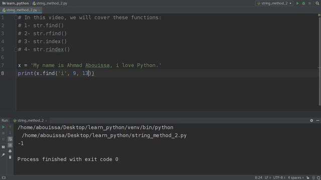 دوال السلاسل النصية(2) البحث داخل السلاسل النصية | String Functions (2) | (Search in string) смотреть онлайн