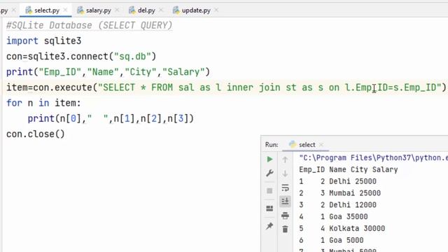 Python SQLite Join Concept | Python tutorial for beginners - 70 | SQLite Inner join and left join смотреть онлайн
