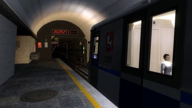 Отправление метропоезда 81-740 "Русич" со станции Международная. смотреть онлайн