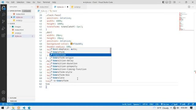 Analog watch using HTML CSS JS #html5 #html #css3 #javascript source code link in Description смотреть онлайн