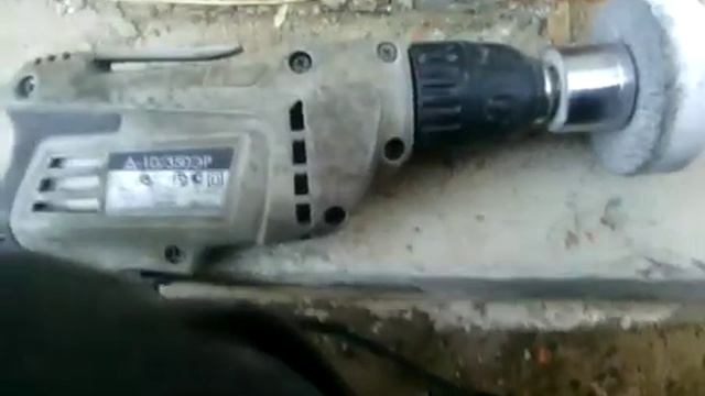 асбестовая труба и старый  камень от наждака!