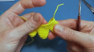 РЫБКА КРЮЧКОМ ? новогодняя игрушка мастер класс Ч2/crochet fish, плавники и хвост рыбы