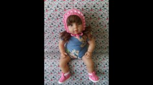 Чепчик для малыша на вязальной машине.