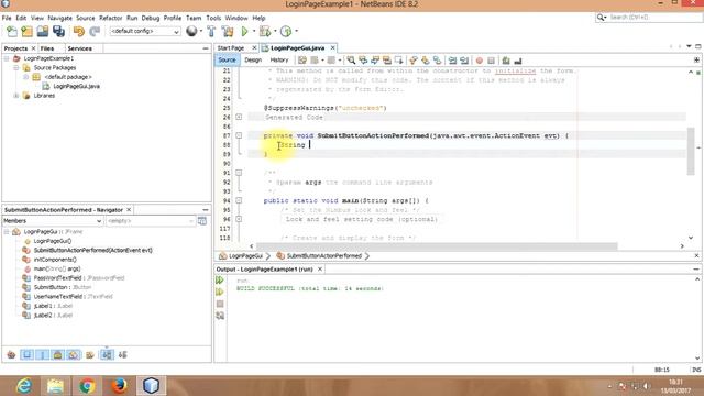 Login Page Java Netbeans Simple смотреть онлайн