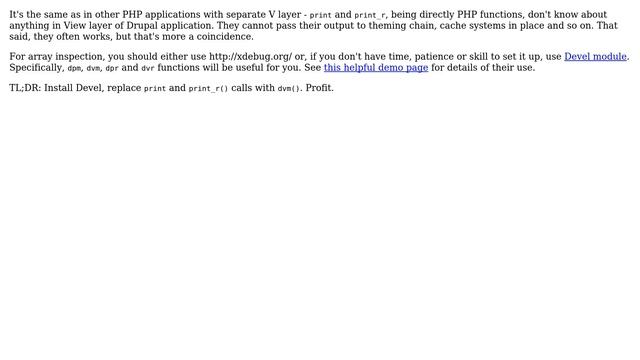 Drupal: print and print_r in Drupal 7 (3 Solutions!!) смотреть онлайн