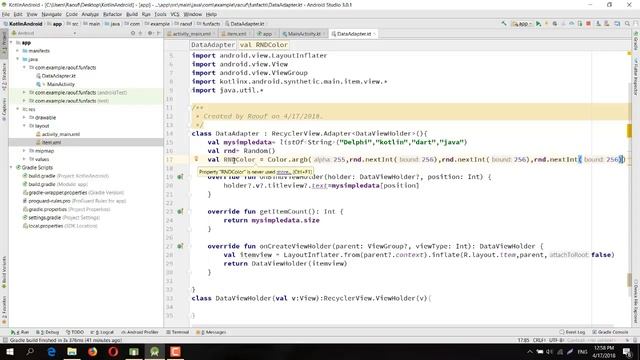 17 Android Studio - Random Color Generator смотреть онлайн