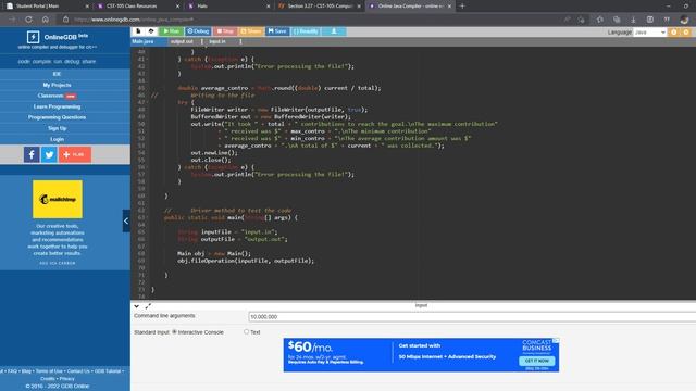 Online Java Compiler online editor and 4 more pages Personal Microsoft Edge 2022 05 02 13 15 смотреть онлайн