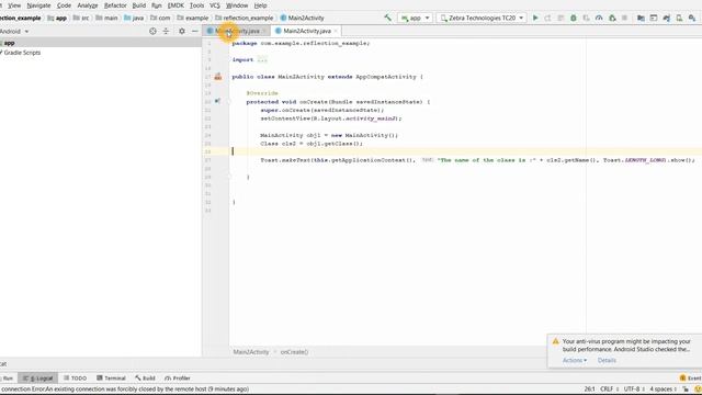 Android Framework - Example for Reflection смотреть онлайн