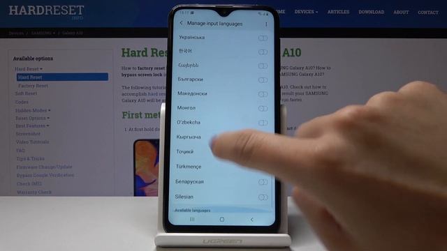 How to Change Keyboard Language in SAMSUNG Galaxy A10 - Switch Language смотреть онлайн