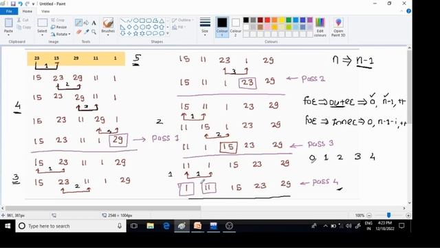 Bubble Sort Program And Time Complexity In Hindi смотреть онлайн