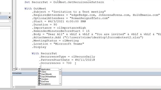 Adding Recurrence to Outlook Meeting invites(Part1)-Excel VBA смотреть онлайн