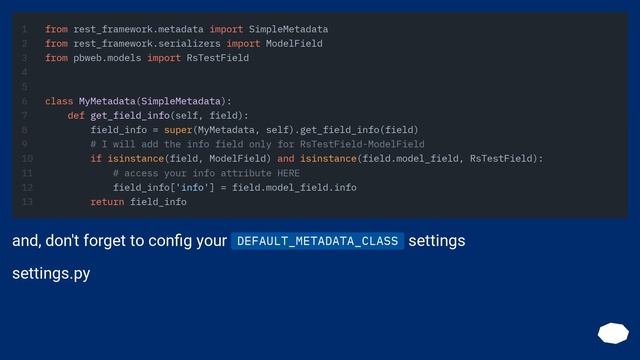 Django REST serializer and extra attributes from custom model fields смотреть онлайн