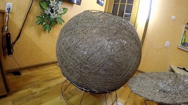 Мастер класс-Домик для кошки из Шпагата Урок№3 Вход в шар. House ball for a cat made of jute twine смотреть онлайн