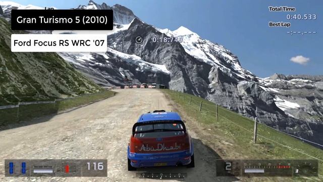 Ford Focus RS WRC in sixteen different racing games смотреть онлайн